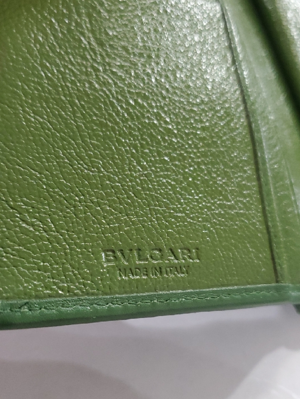 🇮🇹Bvlgari Doppio Tondo Green Leather Snap/Kisslock Wallet💚 - Picture 11 of 16